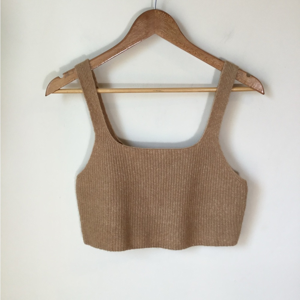 Everlane Wool Blend Knit Cropped Tank Top‎ - Picture 2 of 4